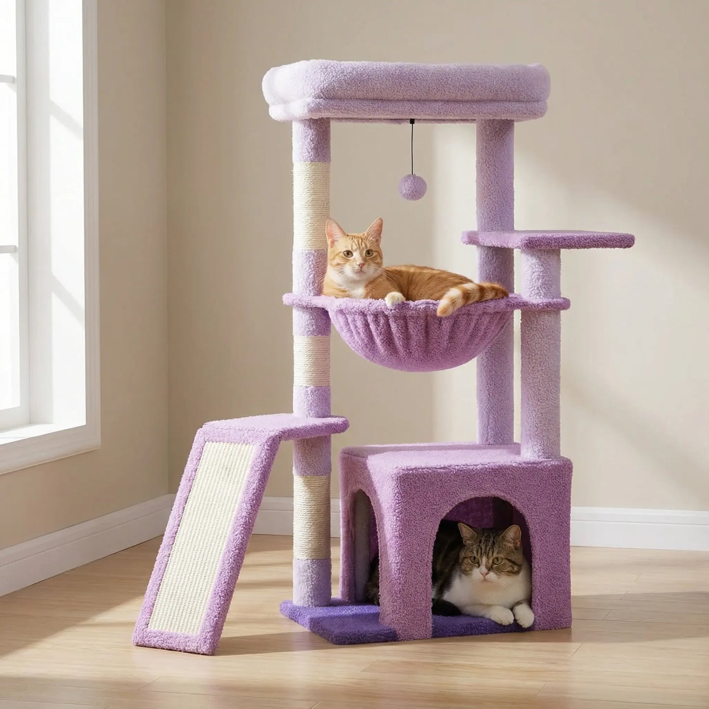 Arbre à Chat 92 cm – Hamac, Niche & Griffoirs – Stable