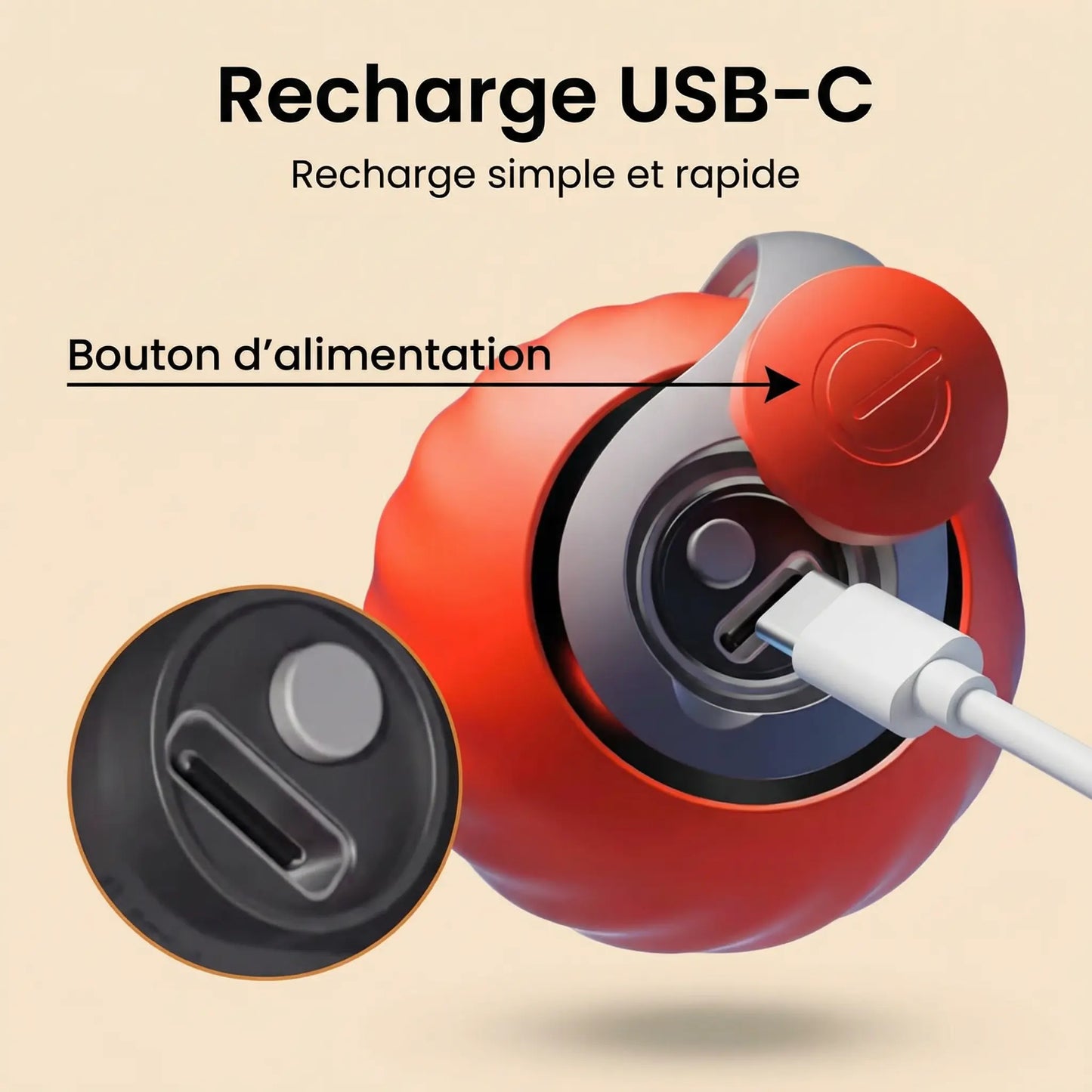 Balle Interactive Chat – Mouvement Intelligent