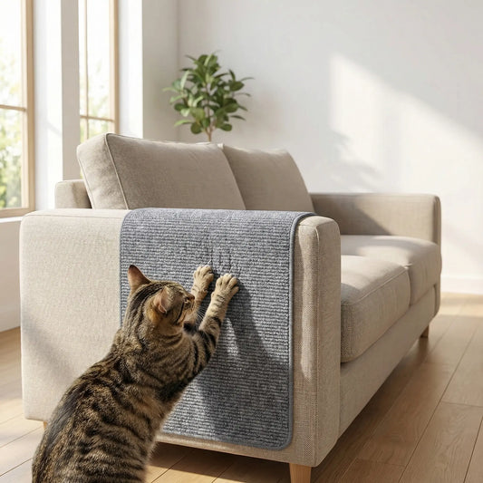 Tapis Anti-Griffes Chat Auto-Adhésif – Protection Canapé & Meubles Découpable