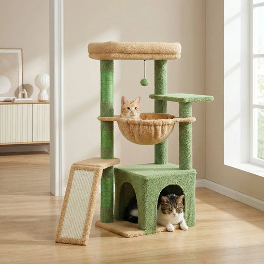 Arbre à Chat 92 cm – Hamac, Niche & Griffoirs – Stable