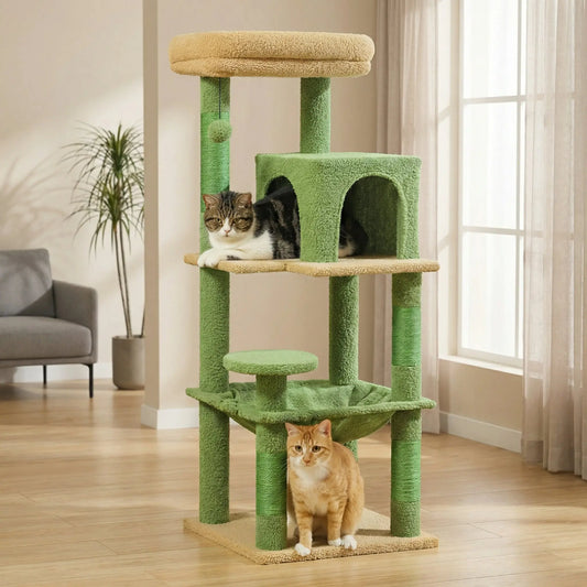 Arbre à Chat 116 cm – Hamac, Niche & Griffoirs, Stable