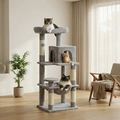 Arbre à Chat 116 cm – Hamac, Niche & Griffoirs, Stable