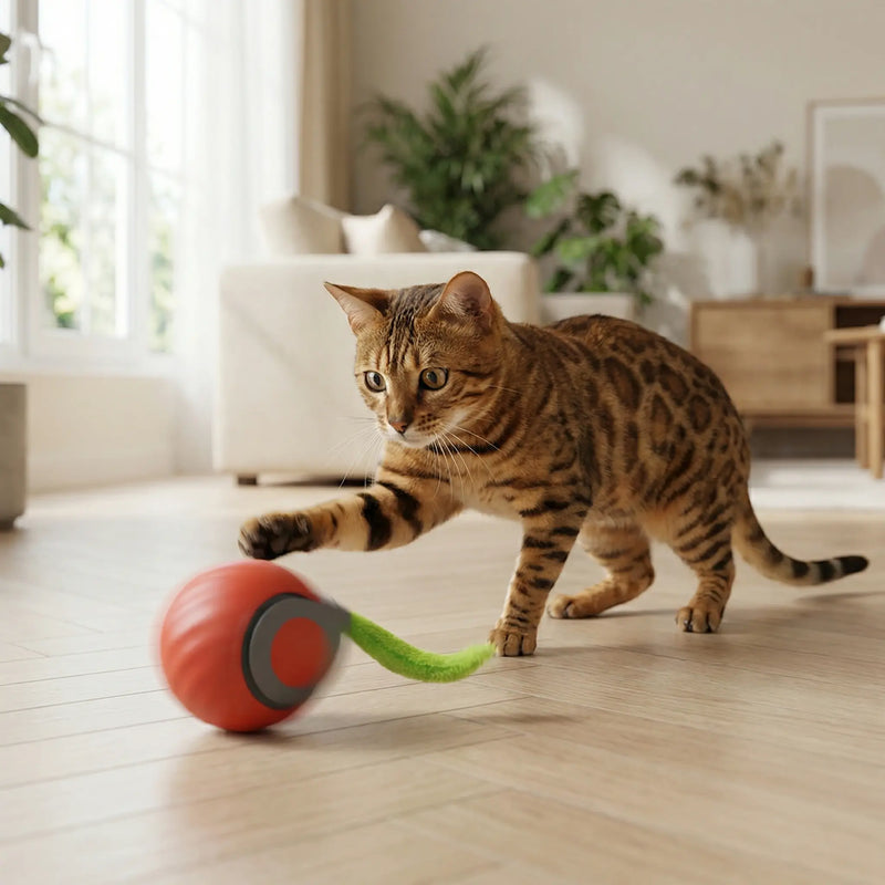 Balle Interactive Chat – Mouvement Intelligent