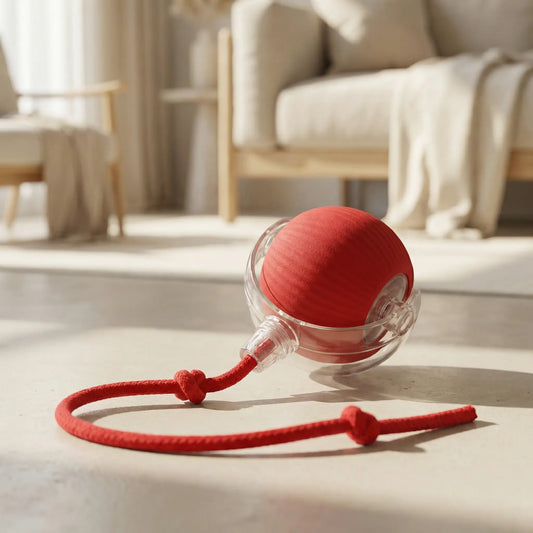 Balle Interactive Chat Rechargeable – Mouvement Intelligent & Queue Imitation Proie