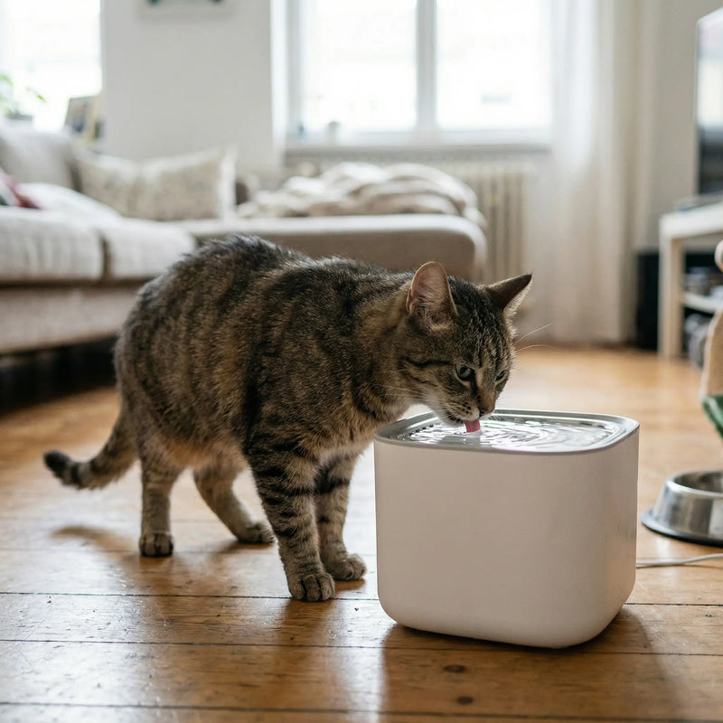 Fontaine à Eau pour Chat 3L – Filtration Continue, Ultra Silencieuse, USB