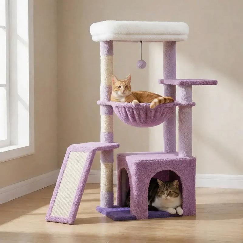 Arbre à Chat 92 cm – Hamac, Niche & Griffoirs – Stable